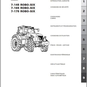 Landini 7-145 7-165 7-175 ROBO-SIX Maintenance Operators Manual 6627398A2