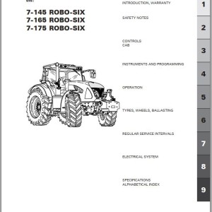 Landini 7-145 7-165 7-175 ROBO-SIX Maintenance Operators Manual 6627402A2