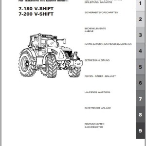 Landini 7-180 7-200 V-SHIFT Maintenance Operator Manual 6622311A2