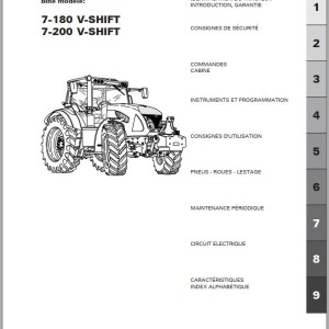 Landini 7-180 7-200 V-SHIFT Maintenance Operators Manual 6622309A2