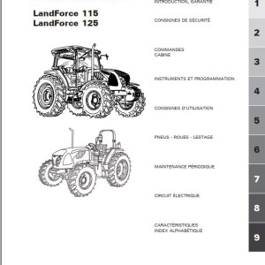 Landini LandPower 115 125 Maintenance Operators Manual 6516465M5