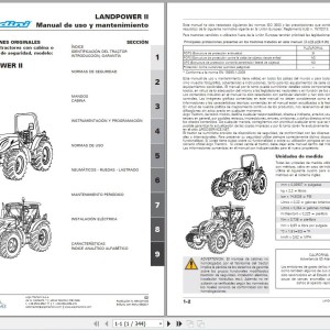 Landini LandPower II 125 135 145 165 Maintenance Operators Manual 6513271M4