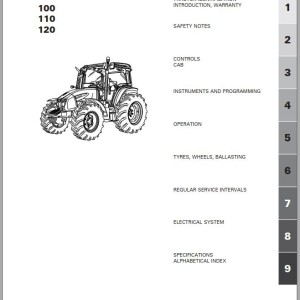 Landini Powerfarm 100 110 120 Maintenance Operators Manual 6715318A1