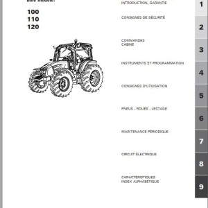 Landini Powerfarm 100 110 120 Maintenance Operators Manual 6715319A1