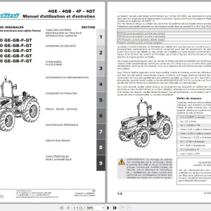 Landini Rex 4-080 4-090 4-100 4-110 4-120 GE GB F GT Maintenance Operators Manual 6695503A1