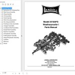 Landoll 2410FG Weatherproofer I Parts Manual F-890-0916