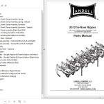 Landoll 2512 In-Row Ripper Parts Manual F-1039-0123