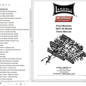 Landoll 3631-30 Pulvi-Mulcher Parts Manual F-981-0223