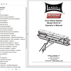 Landoll 4610-16 Sure Stand Seeder Operator’s Manual F-1134-0123
