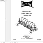 Landoll 5110NG Native Grass Drill Parts Manual F-1059-0820