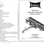 Landoll 7833 High Speed Landoll (HSL) Operator’s Manual F-894-0919
