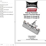 Landoll PPD PPO 10 Through 20 Operator’s And Parts Catalog 5K804
