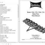 Landoll 1760 1770 1790 And 1710 Blade Plow Parts Manual F-921-0721