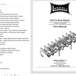 Landoll 2512 In-Row-Ripper Parts Manual F-1039-1221