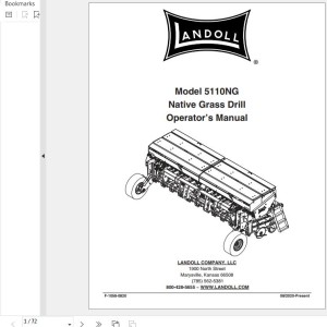 Landoll 5110NG Native Grain Drill Operator’s Manual F-1058-0820