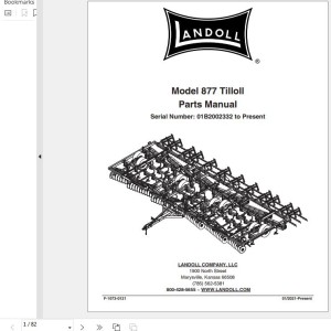 Landoll 877 Tilloll Parts Manual F-1073-0121