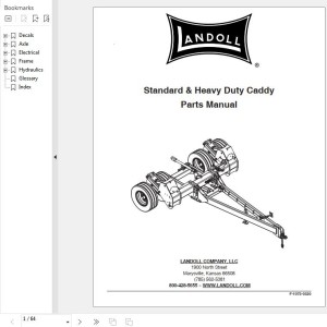 Landoll Standard & Heavy Duty Caddy Parts Manual F-1075-0320