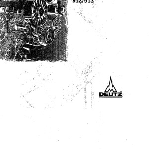 Deutz 912 913 Operation Manual F-727