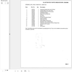 Landoll Drexel R60 Parts Manual