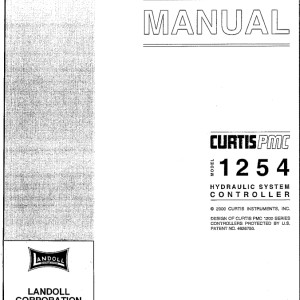 Landoll 1254 Motor Controller Part Manual 36374