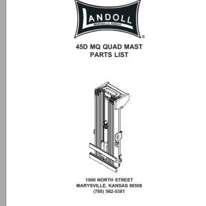 Landoll 45D MQ Quad Mast Part List F-387-0209