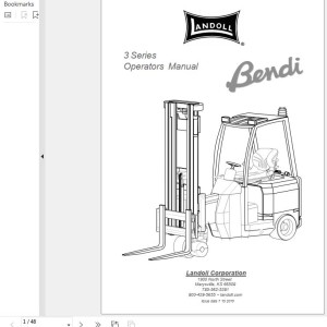 Landoll Bendi 3 Series Operator's Manual F-861-0716