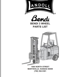 Landoll Bendi 3 Wheel Parts List F-443-0707