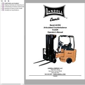 Landoll Bendi AC DS Operators Manual F-648-R3