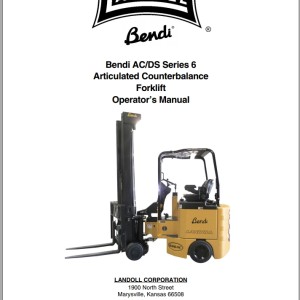 Landoll Bendi AC DS Series 6 Operators Manual F-856-R0