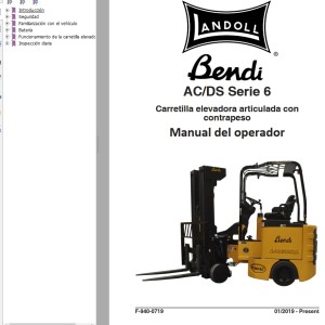 Landoll Bendi AC DS Series 6 Operators Manual F-940-0719