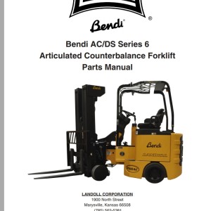 Landoll Bendi AC DS Series 6 Parts Manual F-855-0119