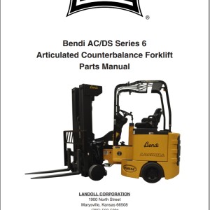 Landoll Bendi AC DS Series 6 Parts Manual F-855-0519