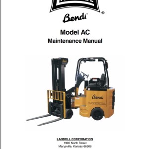 Landoll Bendi AC Maintenance Manual F-528-1010