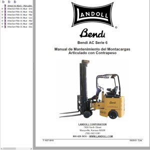 Landoll Bendi AC Series 6 Maintenance Manual F-1057-0919