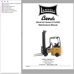 Landoll Bendi AC Series 6 Maintenance Manual F-857-1121