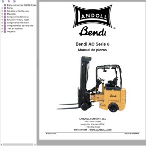 Landoll Bendi AC Series 6 Parts Manual F-1061-1019
