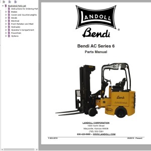 Landoll Bendi AC Series 6 Parts Manual F-855-0919