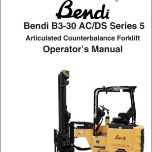 Landoll Bendi B3-30 AC DS Series 5 Operators Manual F-898-0119-1