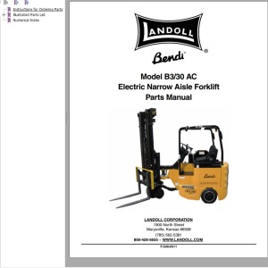 Landoll Bendi B3-30 AC Parts Manual F-549-0311