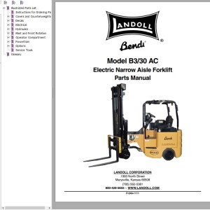 Landoll Bendi B3-30 AC Parts Manual F-549-1111