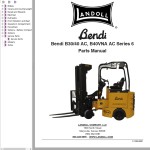 Landoll Bendi B30 B40 AC B40VNA AC Series 6 Parts Manual F-1082-0521