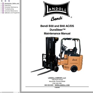 Landoll Bendi B30 B40 AC DS Maintenance Manual F-649-R0