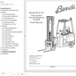 Landoll Bendi B315 AC Parts Manual F-949-1217