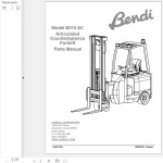 Landoll Bendi B315 AC Parts Manual F-953-1218