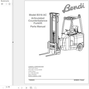 Landoll Bendi B318 AC Parts Manual F-949-0219
