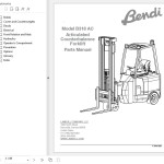Landoll Bendi B318 AC Parts Manual F-949-0921