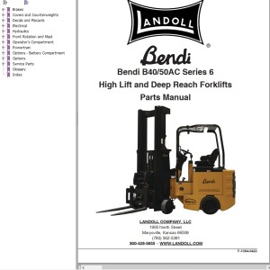 Landoll Bendi B40 B50 AC Series 6 Parts Manual F-1084-0422
