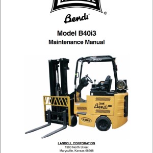 Landoll Bendi B40i3 Maintenance Manual F-503-1010