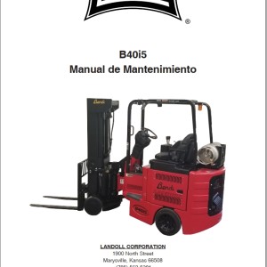 Landoll Bendi B40i5 Maintennance Manual F-1052-0819