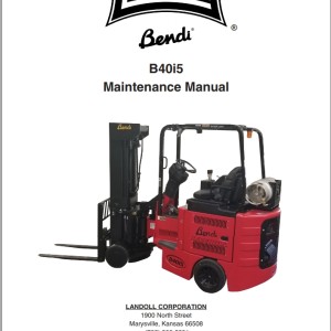 Landoll Bendi B40i5 Maintennance Manual F-809-1218